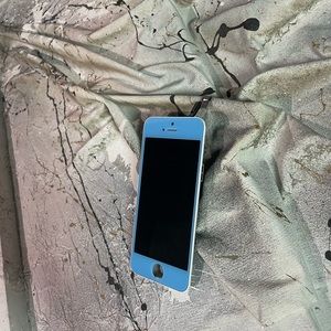 New screen for iPhone 5s /5SE first gen Custom sky  blue front outer